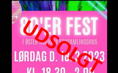 80’ER FEST UDSOLGT PÅ ÉN DAG